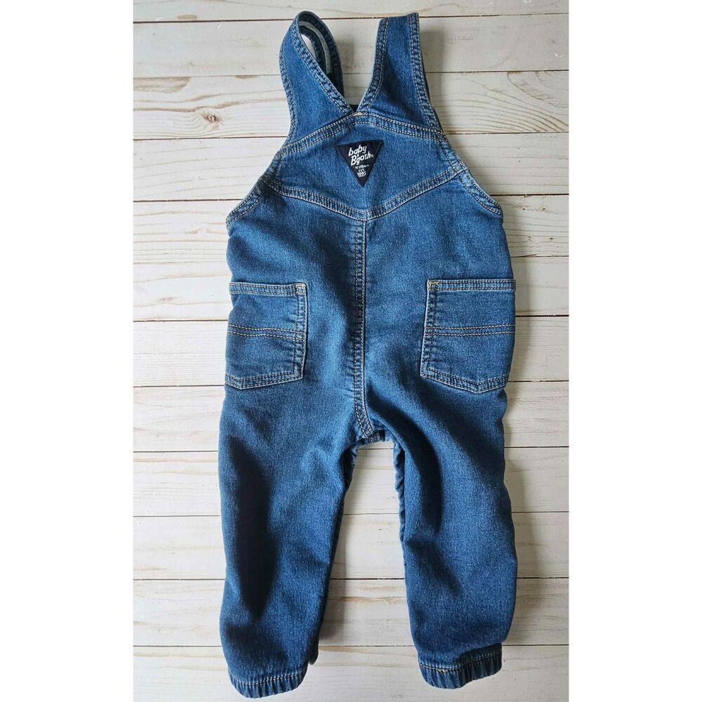 Baby B'gosh 12M Denim Overalls Blue Jean Bib Overall Pants Cotton Blend